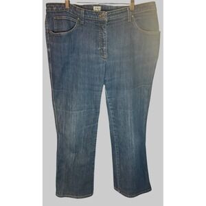 Armani Collezioni Womens Straight Leg Dark Wash Jeans Sz 16 Italy Made 36x27 Y2K